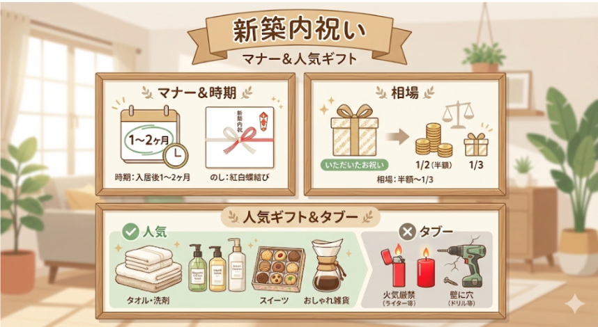 新築内祝いは必要？お披露目に呼べない人へのマナー＆相場・人気ギフト特集
