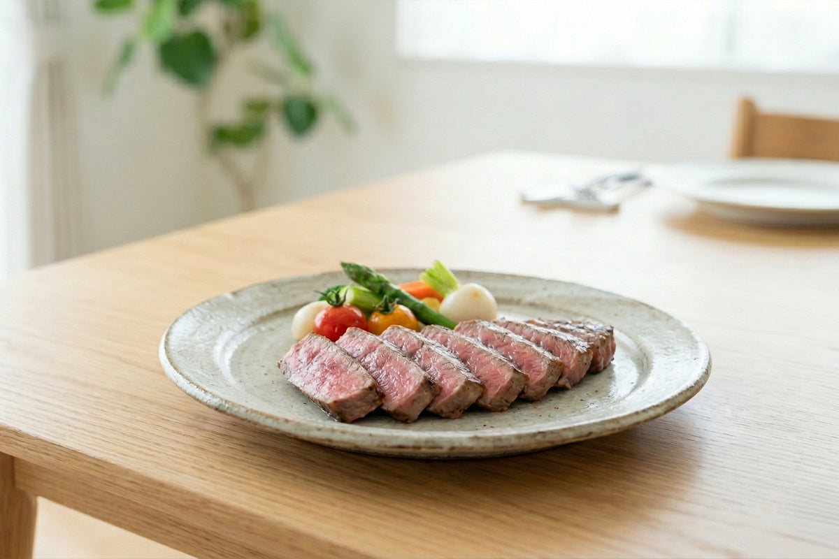 8. 霜降りが苦手な方にこそ、前沢牛の赤身ステーキを