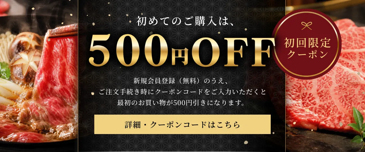 初めてのご購入は500円OFF 初回限定クーポン